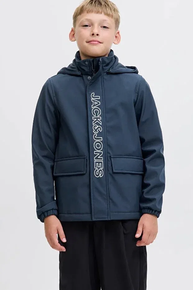 Детские свитшот для девочек с принтом Sportswear Jack & Jones, Navy Blue
