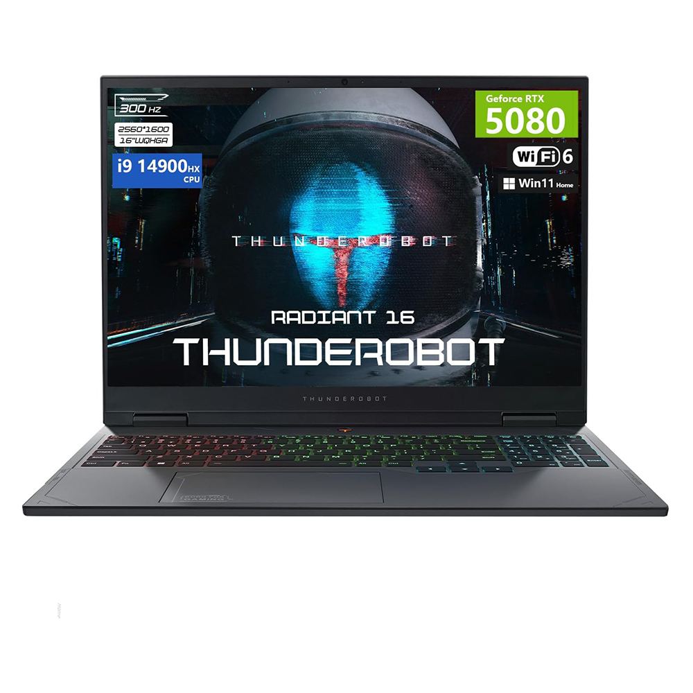 

Игровой ноутбук ThundeRobot Radiant 16, 16'', 32Гб/1Тб, i9-14900HX, RTX 5080, черный, англ. клавиатура
