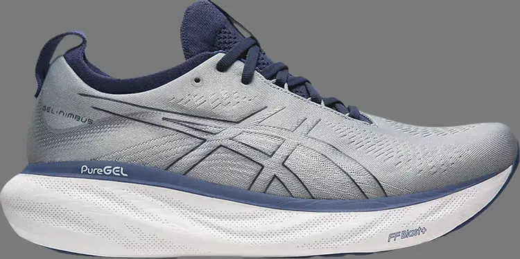 

Кроссовки gel nimbus 25 wide 'sheet rock indigo blue' Asics, серый
