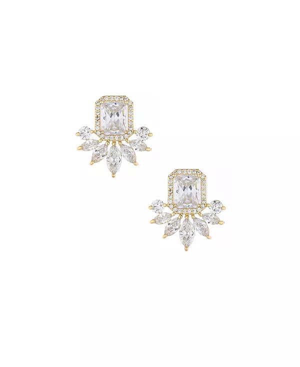 

Серьги Shine Crystal с покрытием из 18-каратного золота Ettika, gold