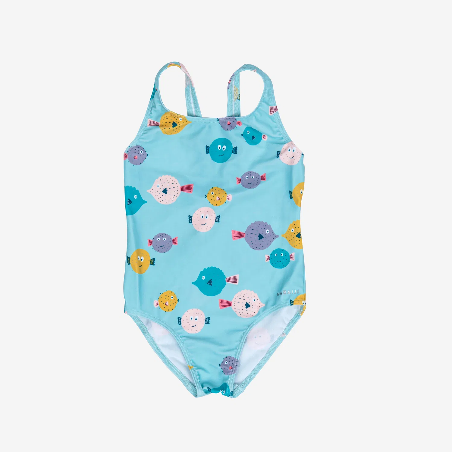 Детский купальник с принтом Baby Print Fische Decathlon, Aquamarin