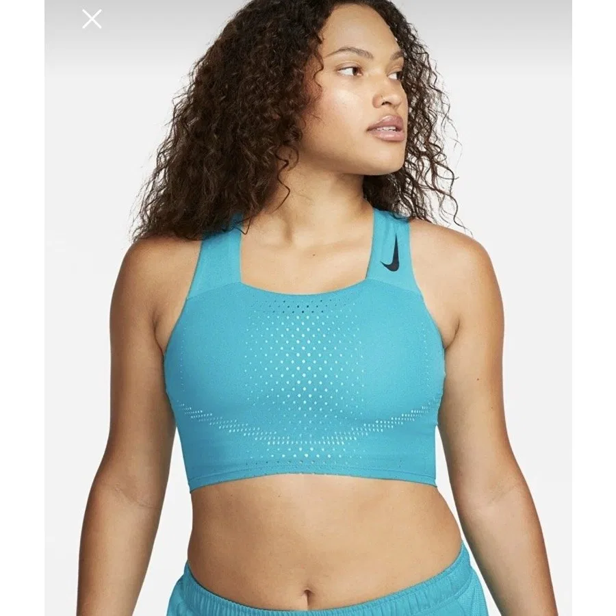 Женская беговая майка Dri-Fit Adv Aeroswift Nike, Синий — фото 4
