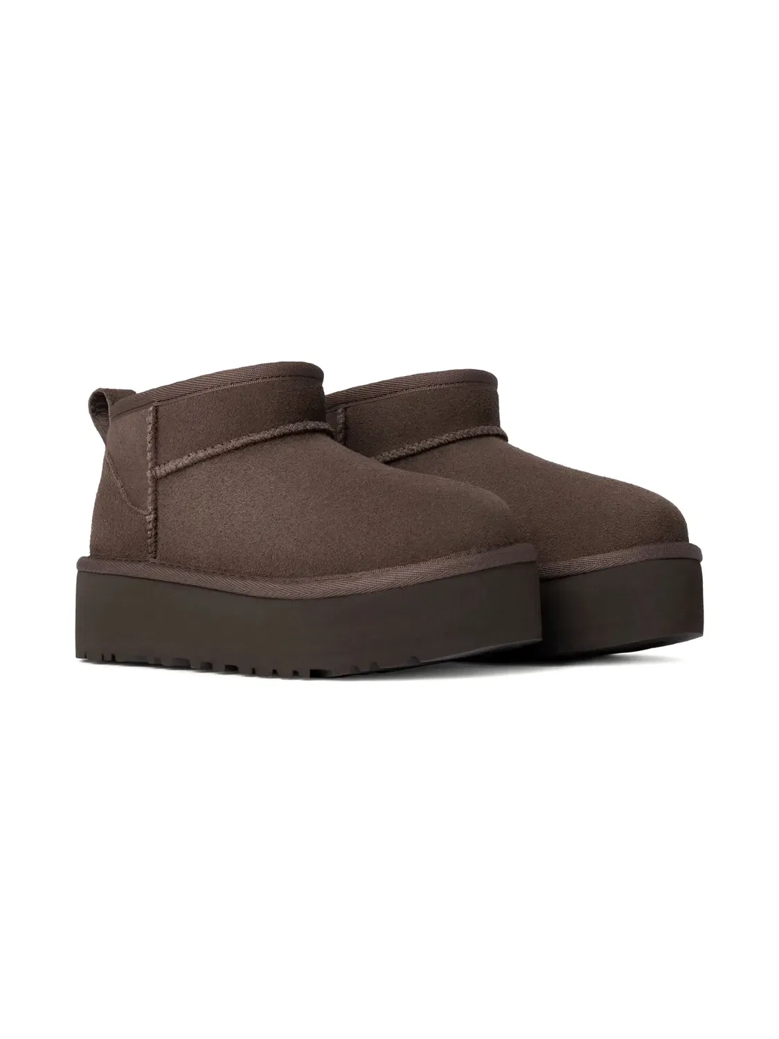 UGG Детские ботинки Classic Ultra Mini коричневые