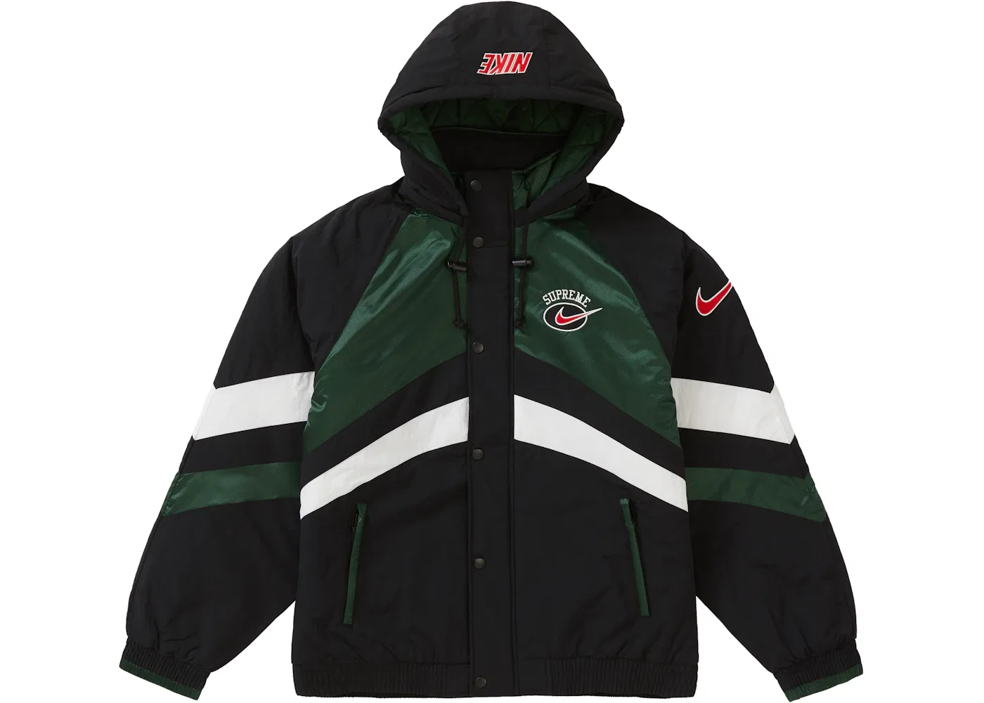 Мужская куртка-бомбер с капюшоном Jacket Supreme, Green