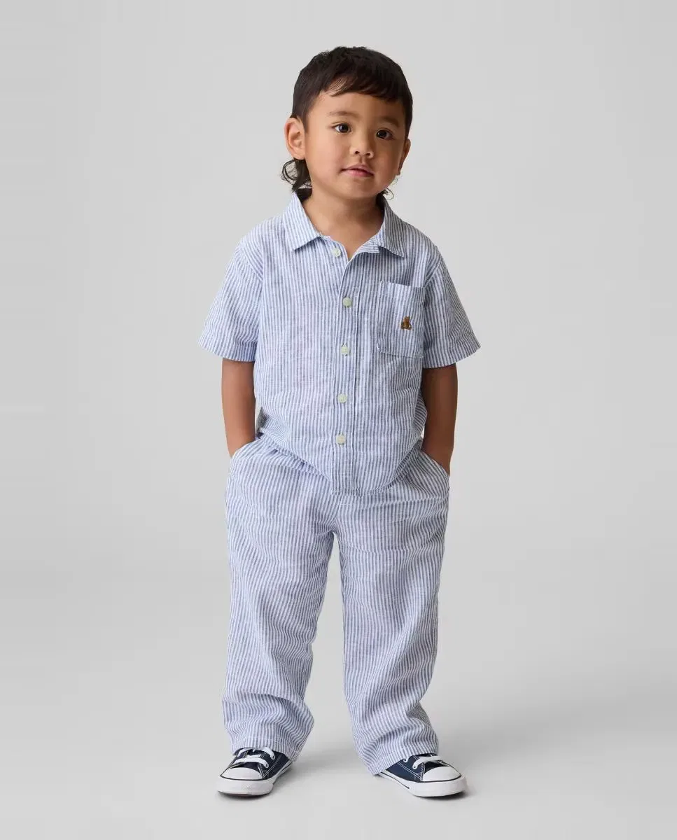 Детские спортивные штаны для мальчиков с боковыми карманами Gap, Azul Claro