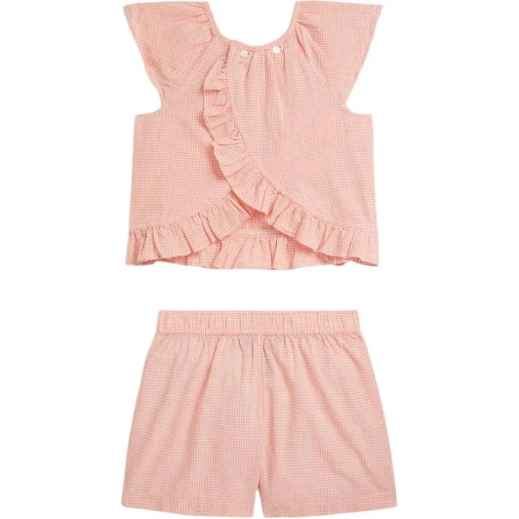 Детский спортивный комплект с круглым вырезом Polo Ralph Lauren, Pink — фото 3