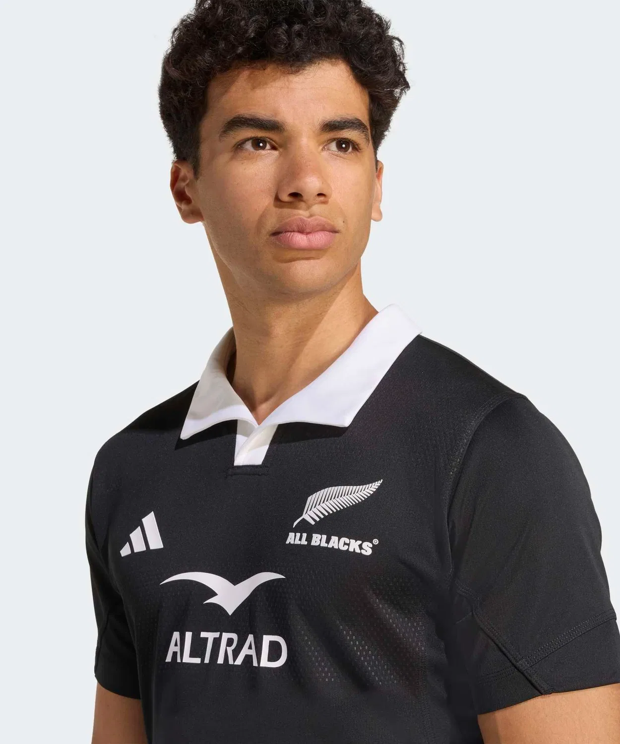 Мужская футболка с коротким рукавом и принтом All Blacks Home Performance Jersey Adidas, Black — фото 3