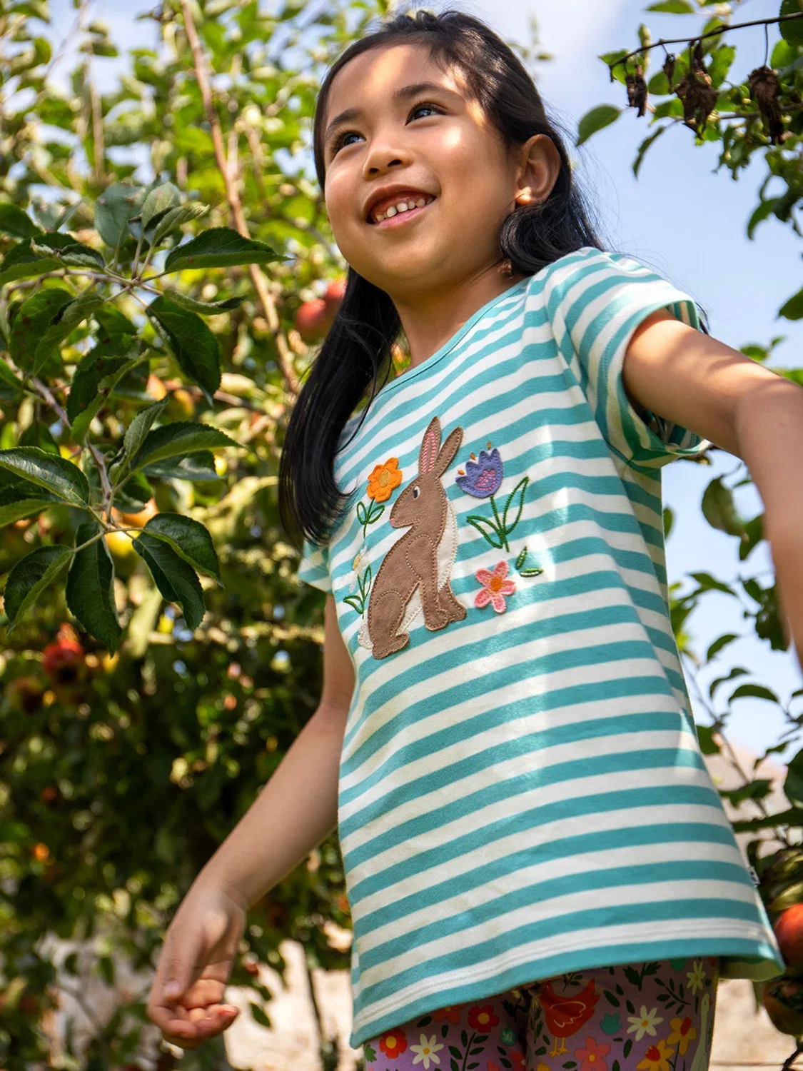 Футболка с коротким рукавом Frugi, синяя