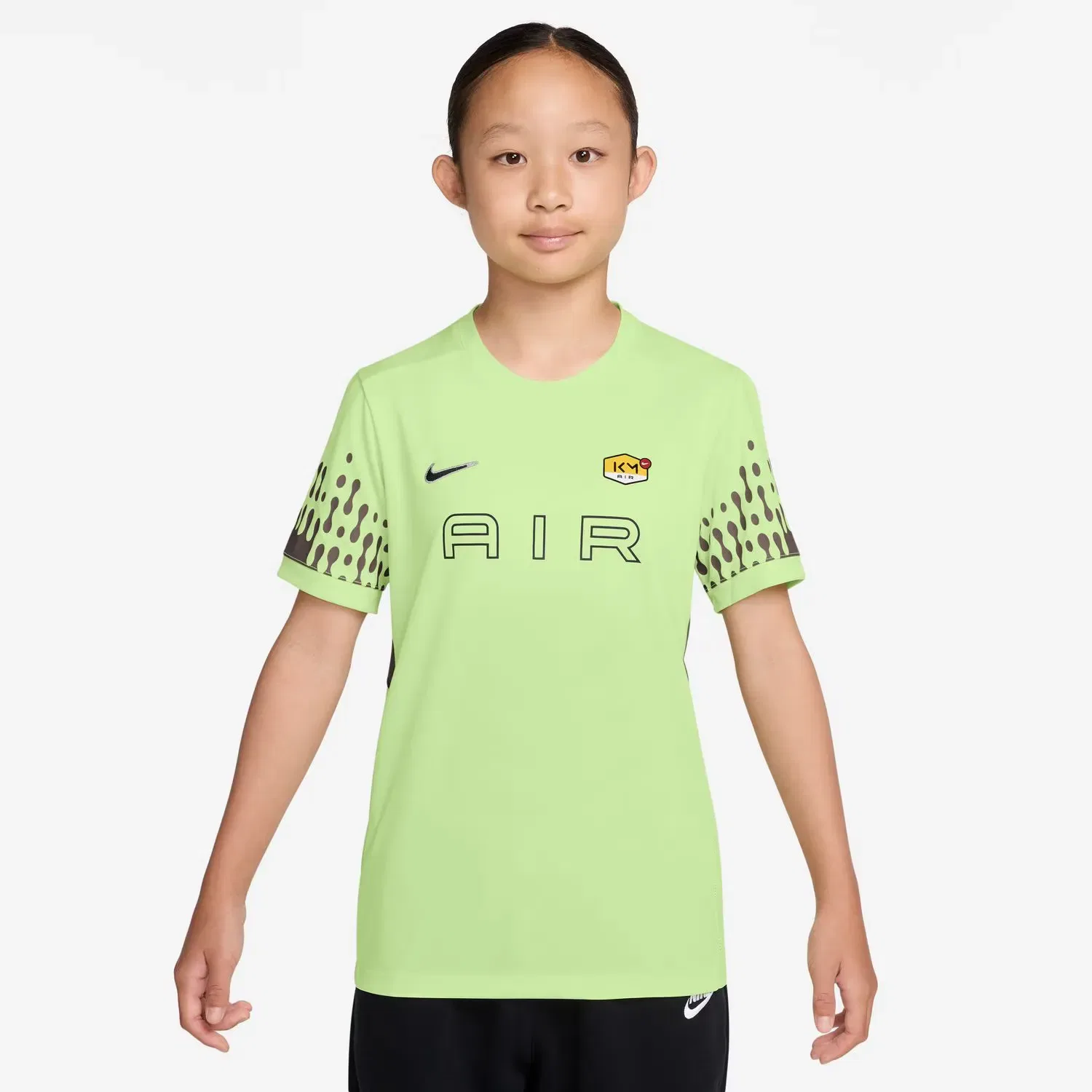 Детская футболка с принтом Kylian Mbappé Academy25 Nike, Verde