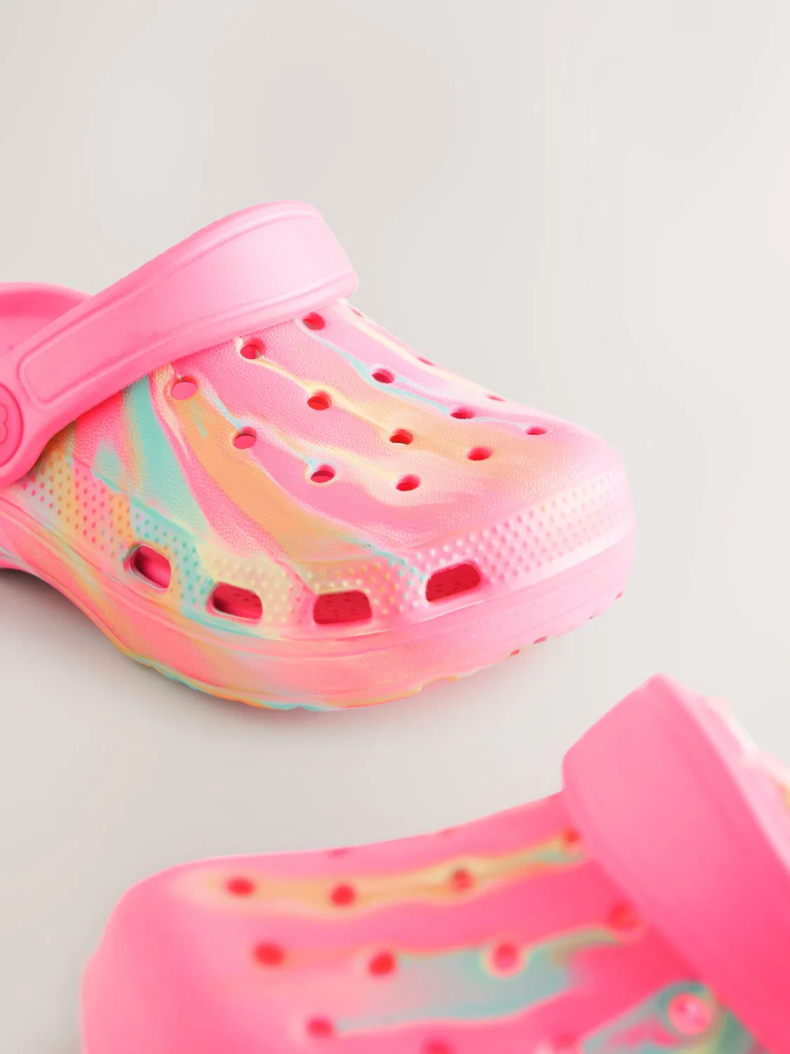 Шлепанцы-клоги Comfort Next, Bright Pink Marble — фото 4