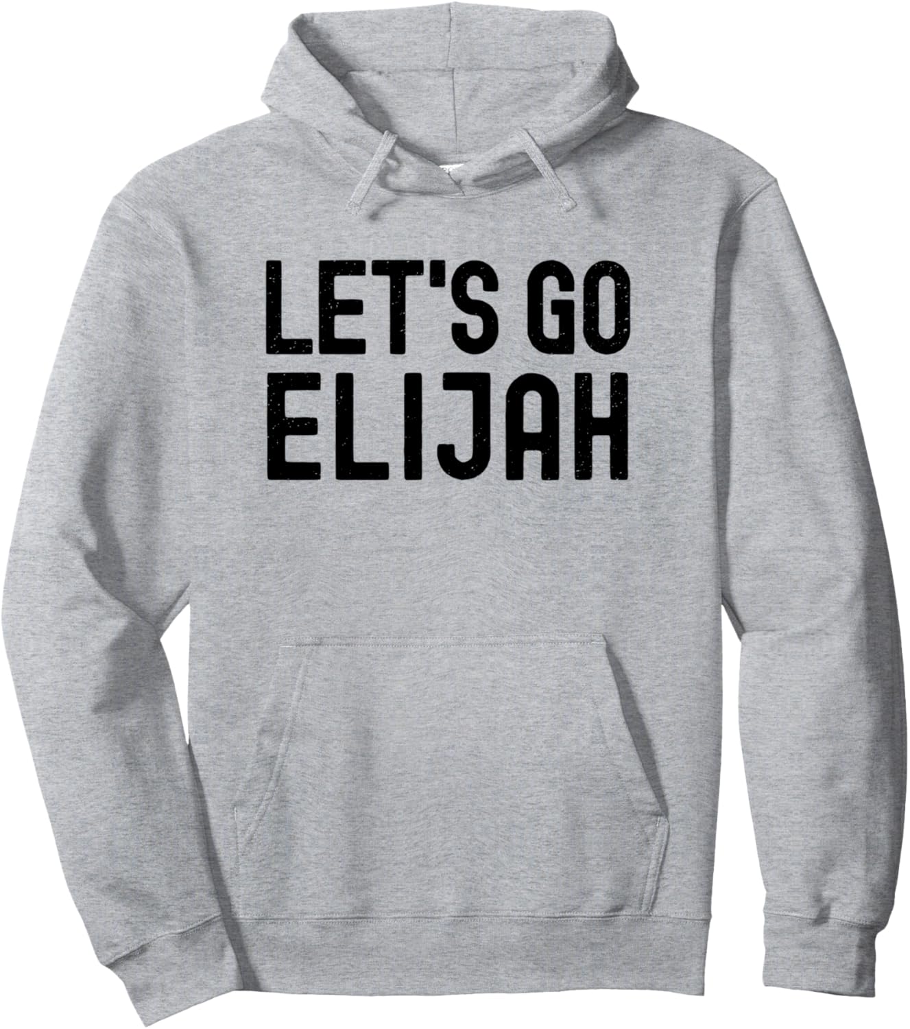 

Персонализированная толстовка с именем для мужчин и мальчиков на день рождения Lets Go Elijah Name Apparel, серый