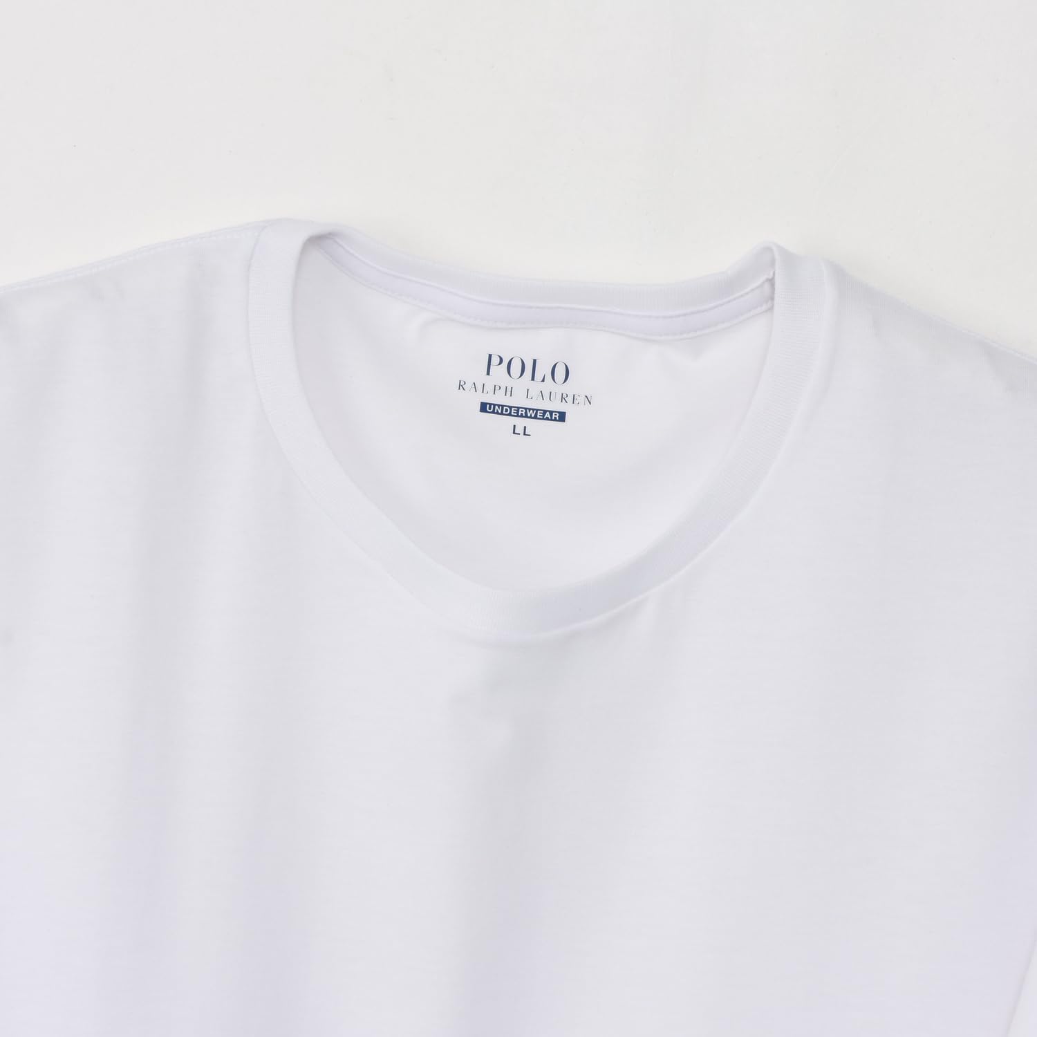 Мужские футболки POLO RALPH LAUREN с коротким рукавом и круглым вырезом (комплект из 3 штук) с логотипом One Point, однотонные (RM1-C501), белый — фото 4