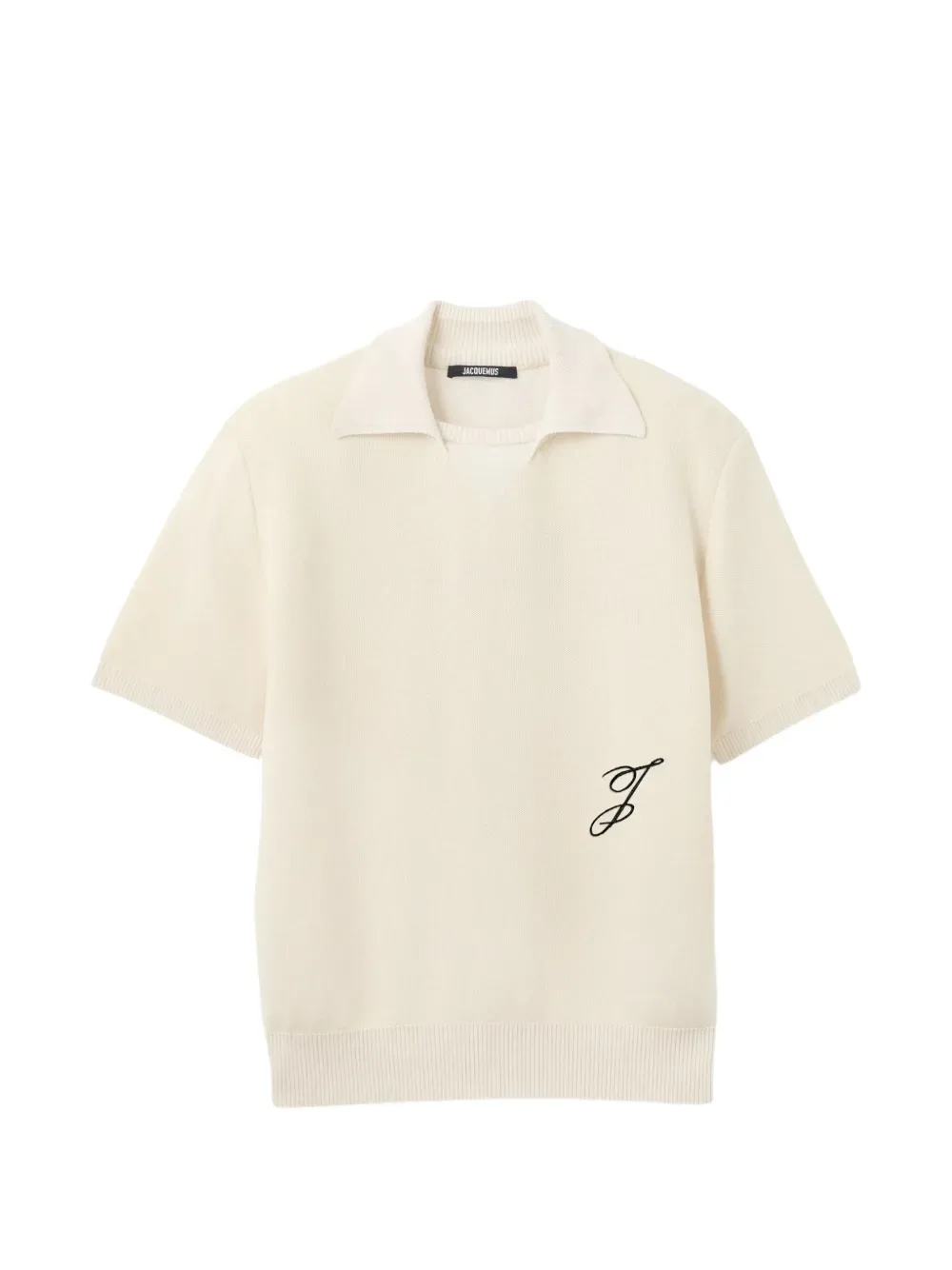 Поло с логотипом JACQUEMUS, бежевый