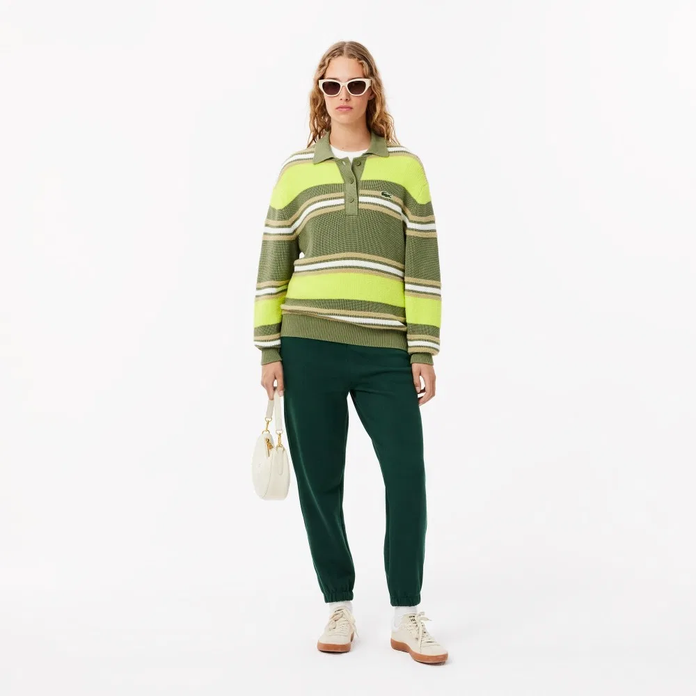 Джоггеры Lacoste Double Face пике, глубокий зелёный