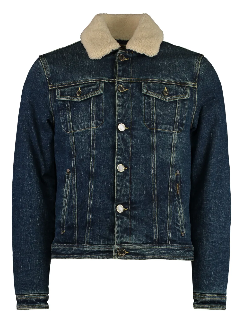 

Джинсовая куртка с отделкой из овчины Moorer, синий