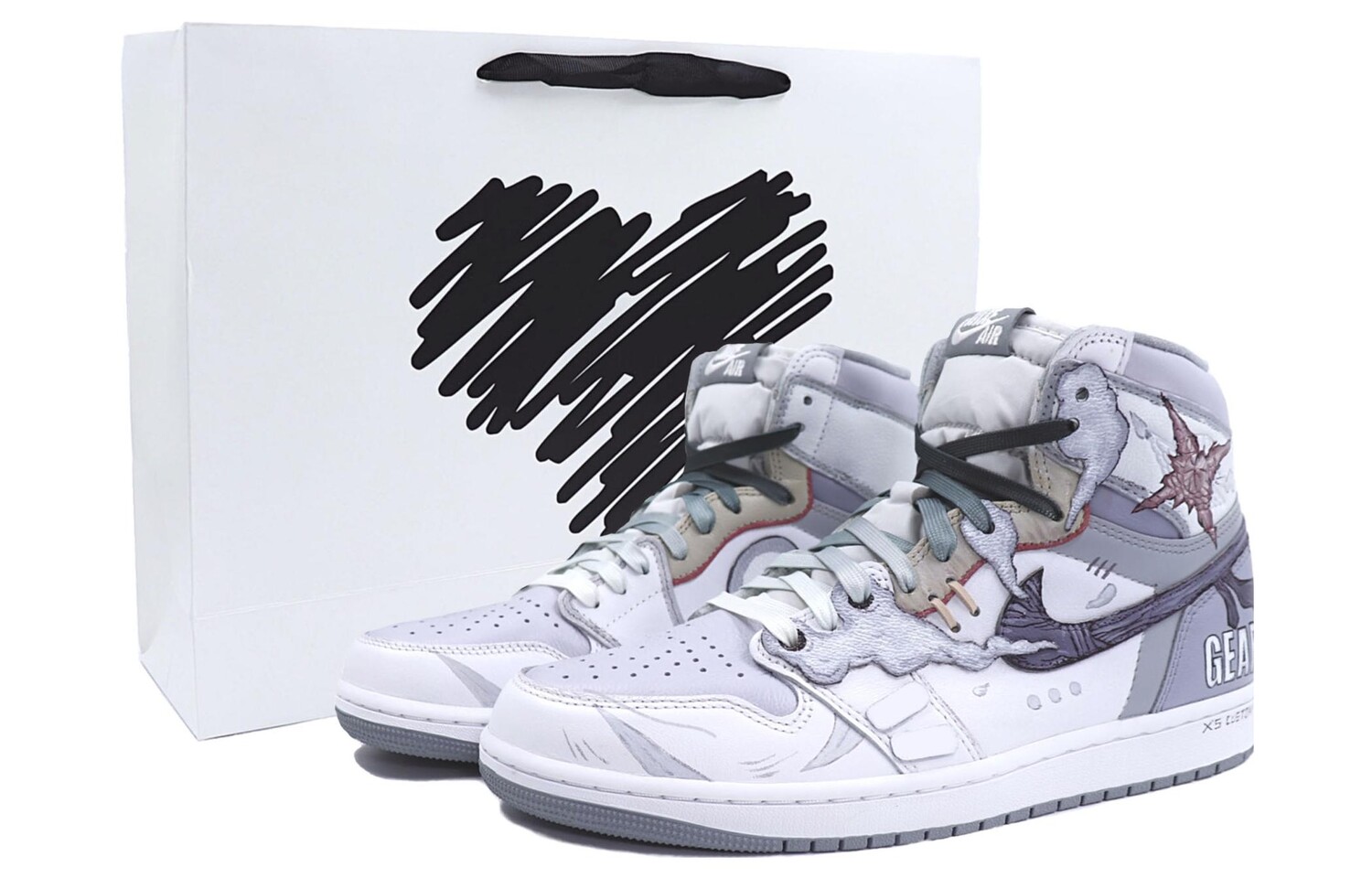 

Jordan Air Jordan 1 Vintage Баскетбольные кроссовки унисекс, Lavender