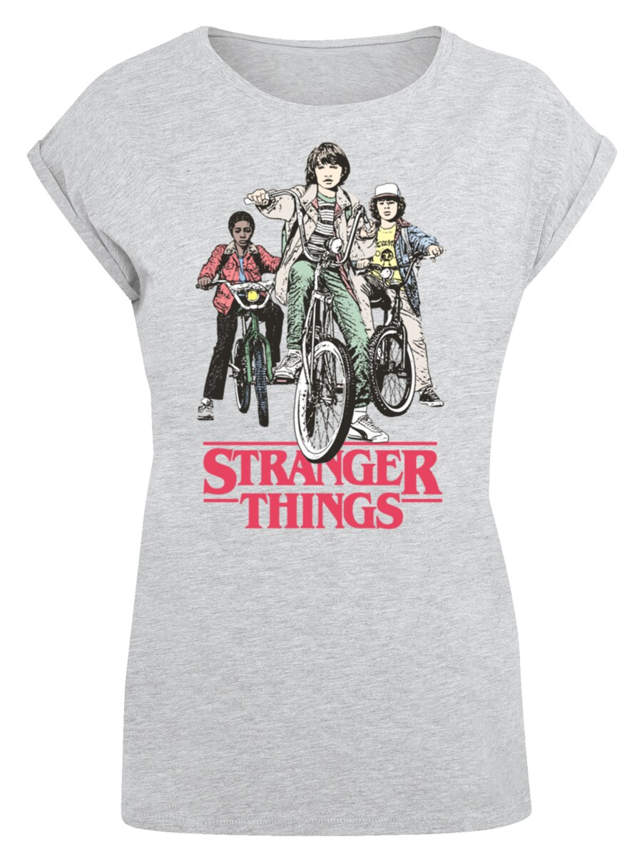 

Рубашка F4NT4STIC Stranger Things Retro Bikers Netflix TV Series, серый