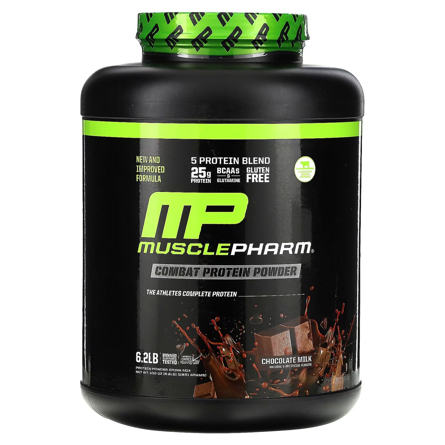 

Боевой протеиновый порошок, шоколадное молоко, 6,2 фунта (2831 г) Musclepharm