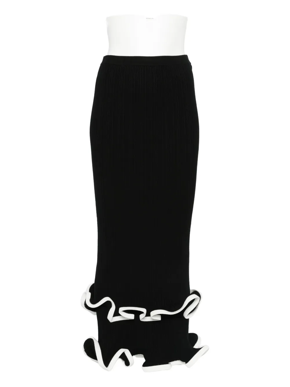 

Миди-юбка с рюшами Simkhai, черный