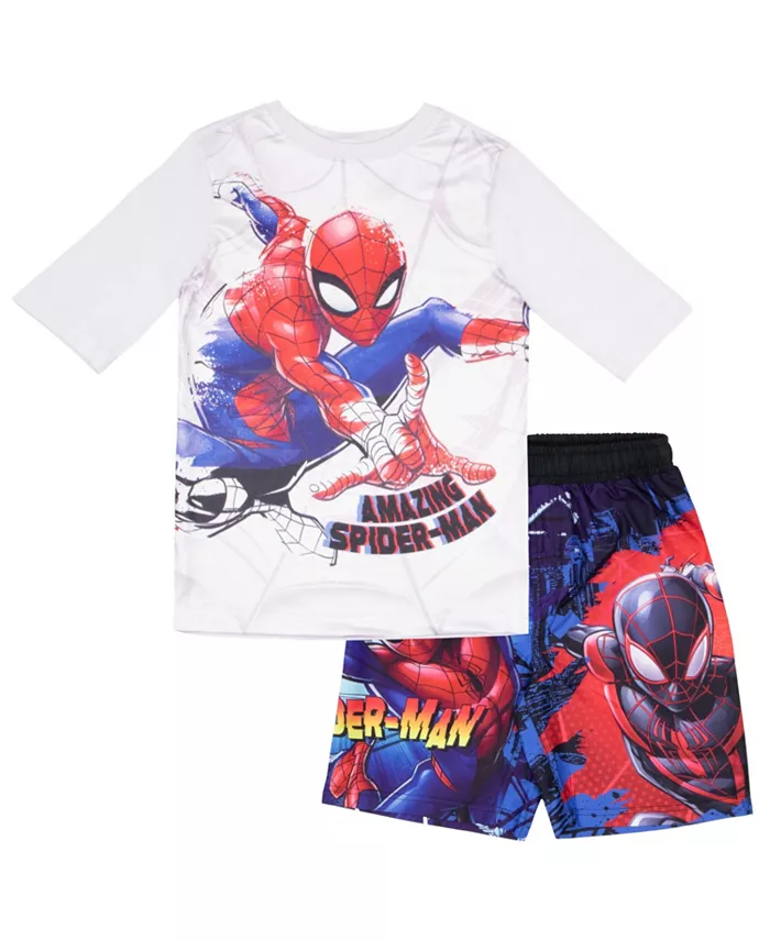 

Мальчиковый набор для плавания из двух предметов: шорты и плавки с быстрой сушкой Spider-Man, мультиколор