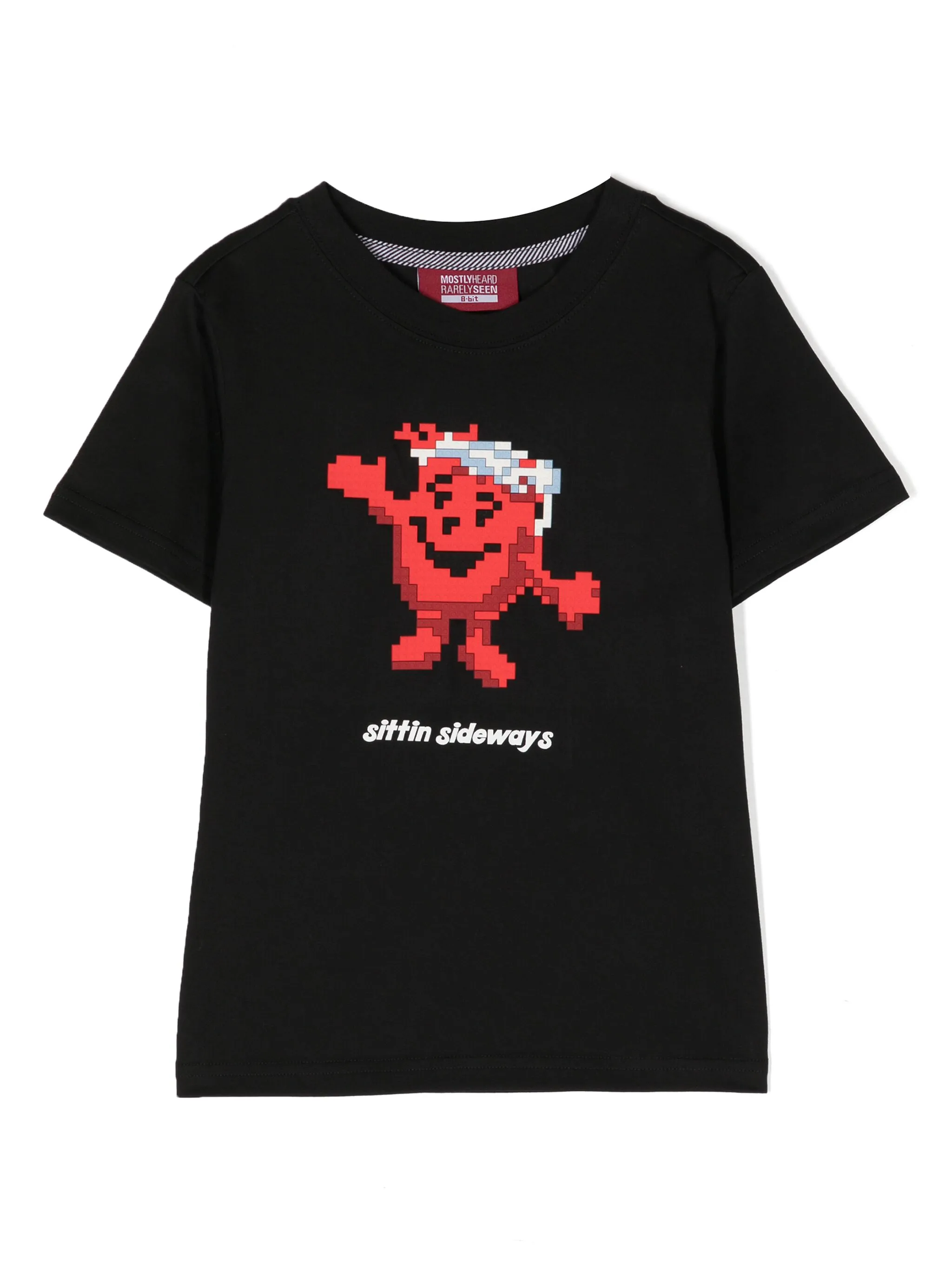 

Футболка Sittin Sideways с графичным принтом Mostly Heard Rarely Seen 8-Bit, черный