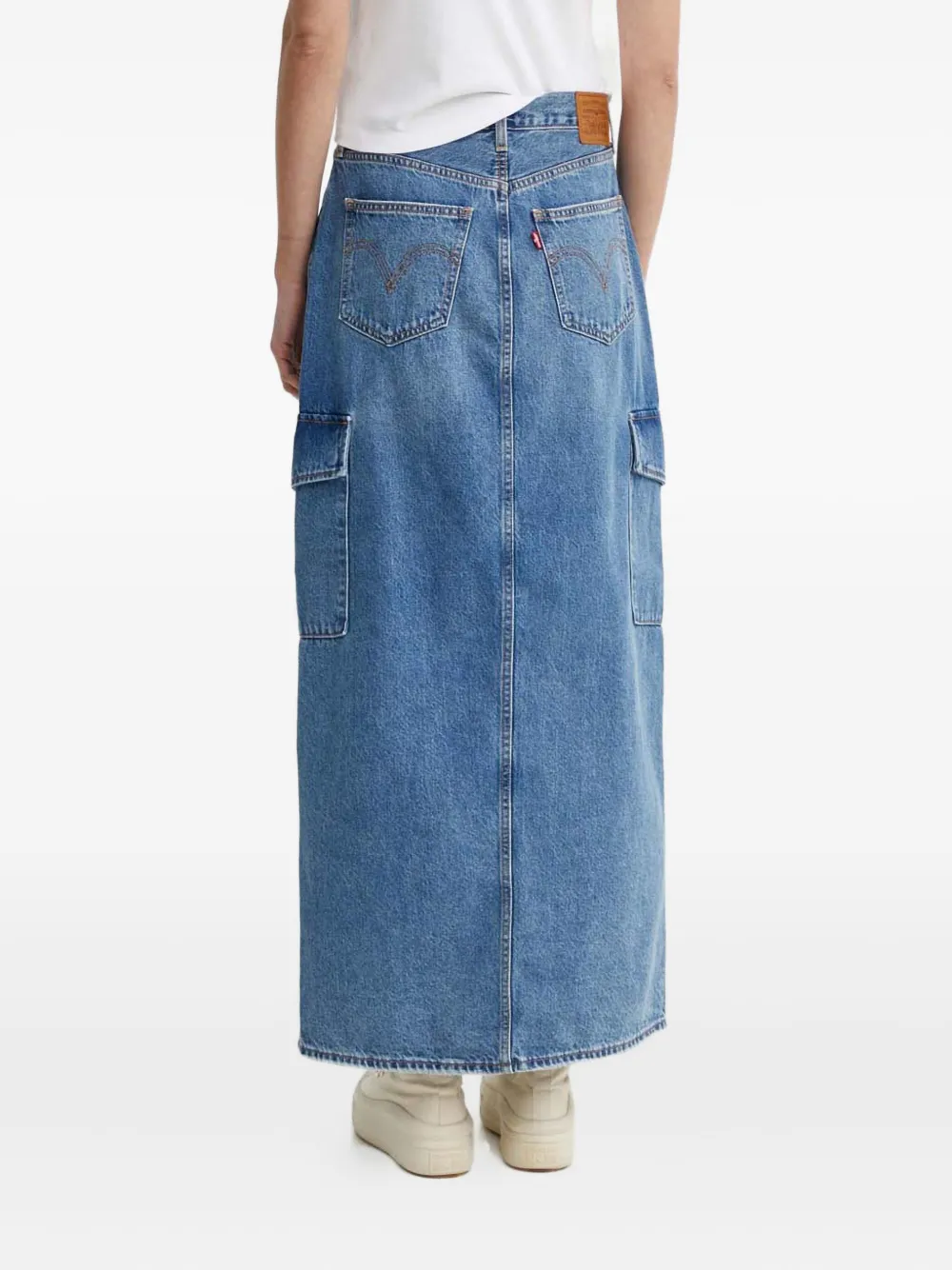 Юбка с накладными карманами Levi'S, синий — фото 4