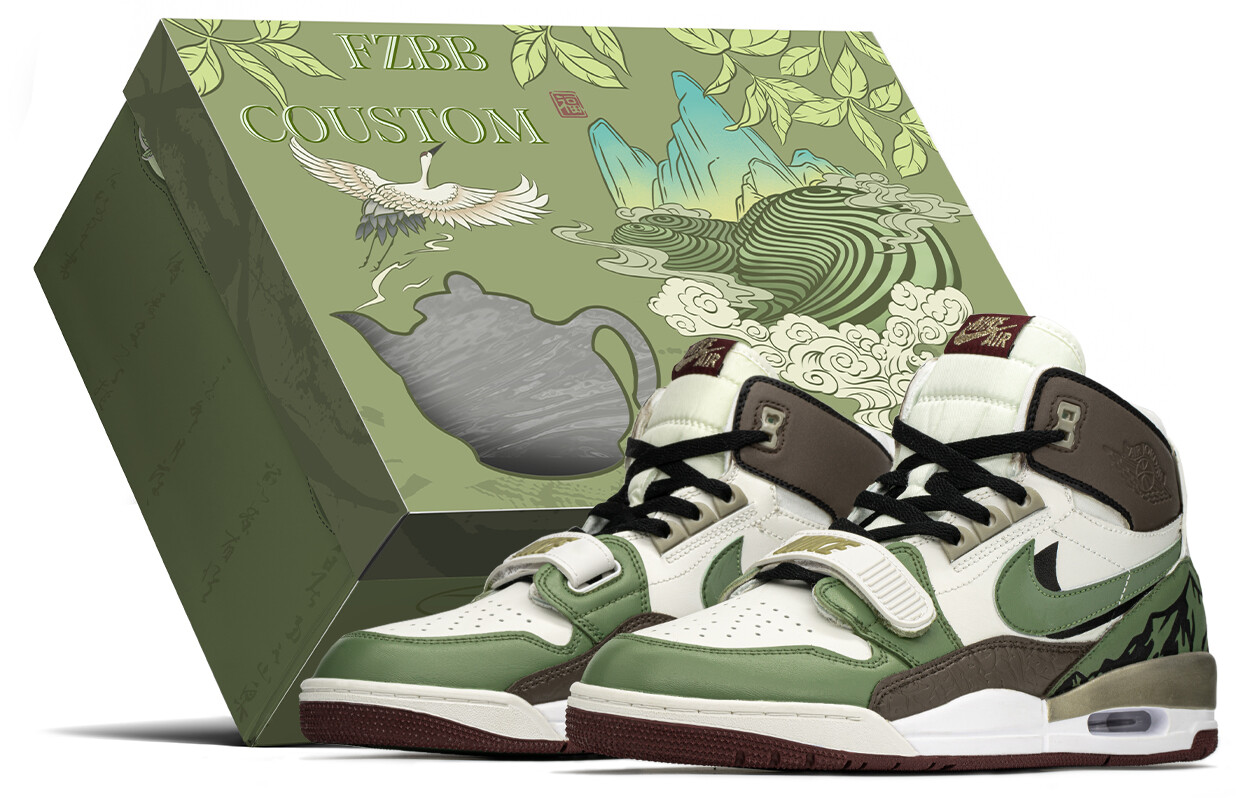 

Баскетбольные кроссовки Legacy 312 Vintage Men High-top Brown/Green Jordan