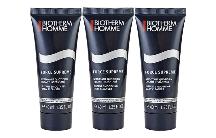 BIOTHERM Пробник очищающего средства Biouquan Blue Diamonds увлажняющий питательный очищение подтягивающий дорожный набор 40мл/40мл*3 — фото 3