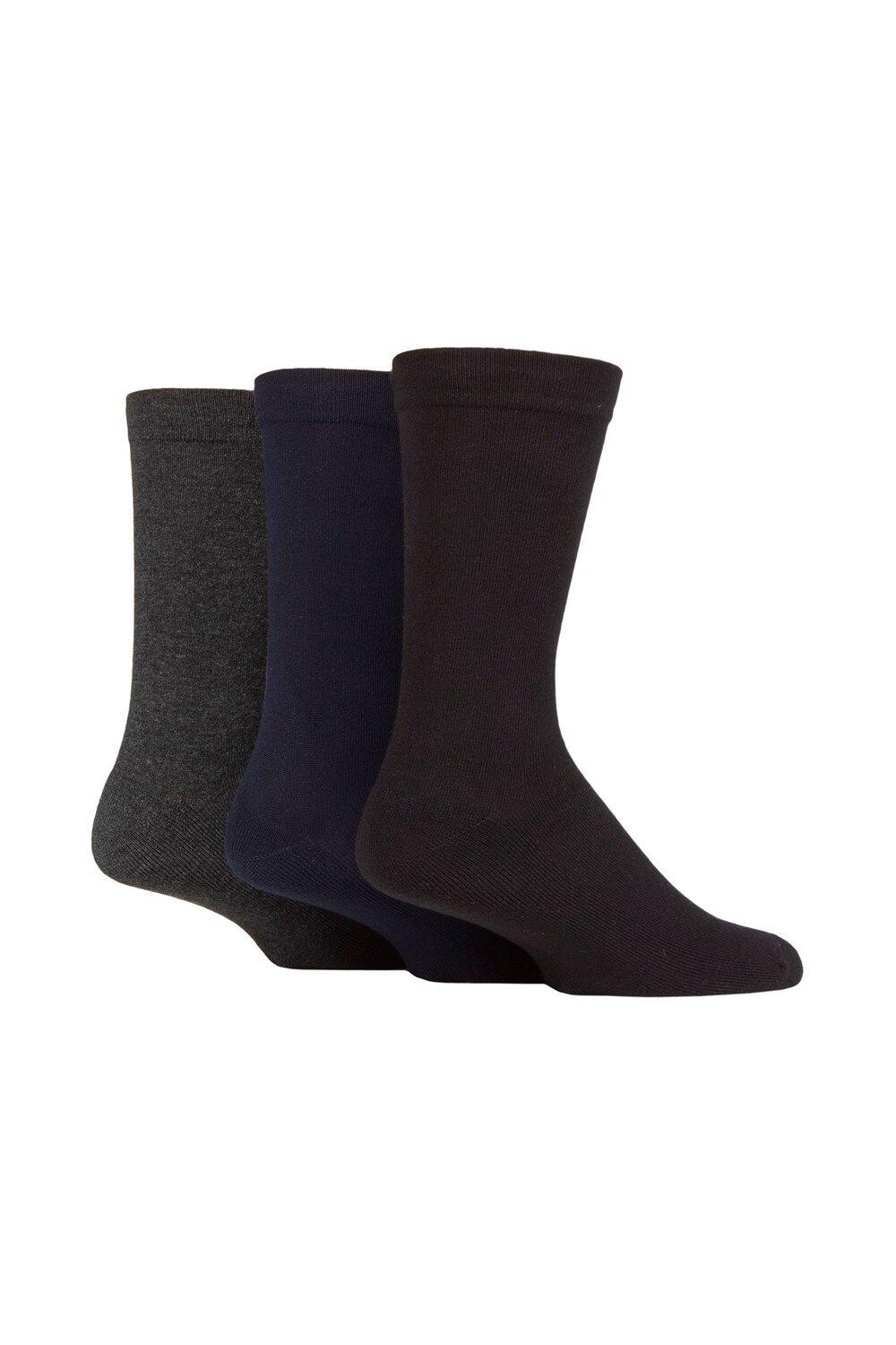 

3 пары мягких бамбуковых носков с полуподушкой SOCKSHOP, мультиколор