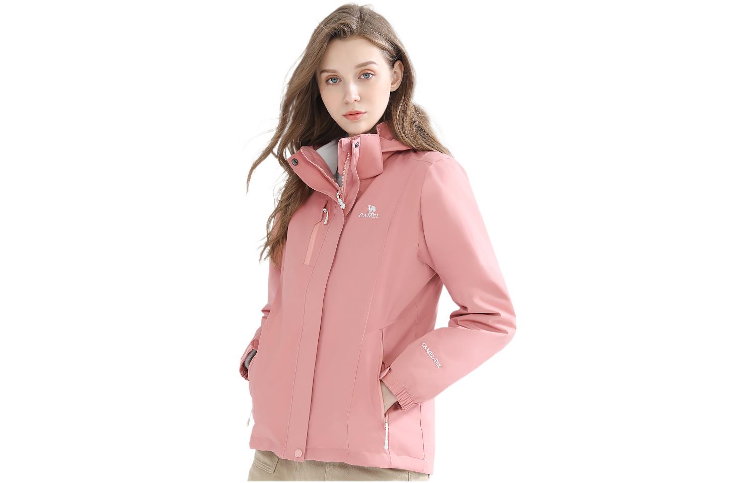 

Тренч с капюшоном для женщин Moderate CAMEL, coral powder