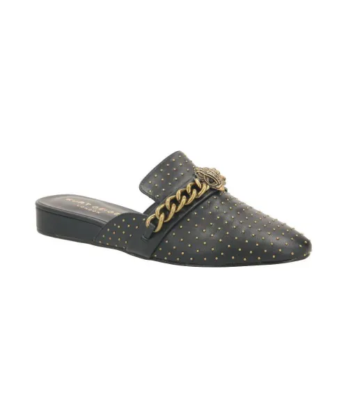 Мюли Челси кожаные сандалии Kurt Geiger, черный