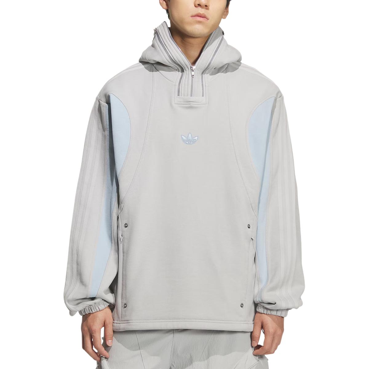 GALI FW25 SHELL HOODIE худи унисекс Adidas Originals, светло-серый — фото 3
