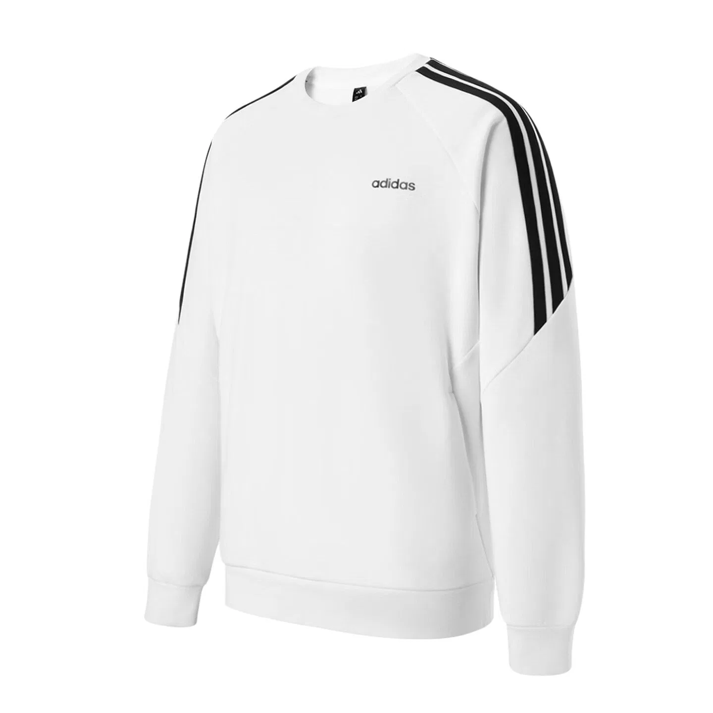 Мужская уличная флисовая толстовка с начесом с длинным рукавом Adidas, White