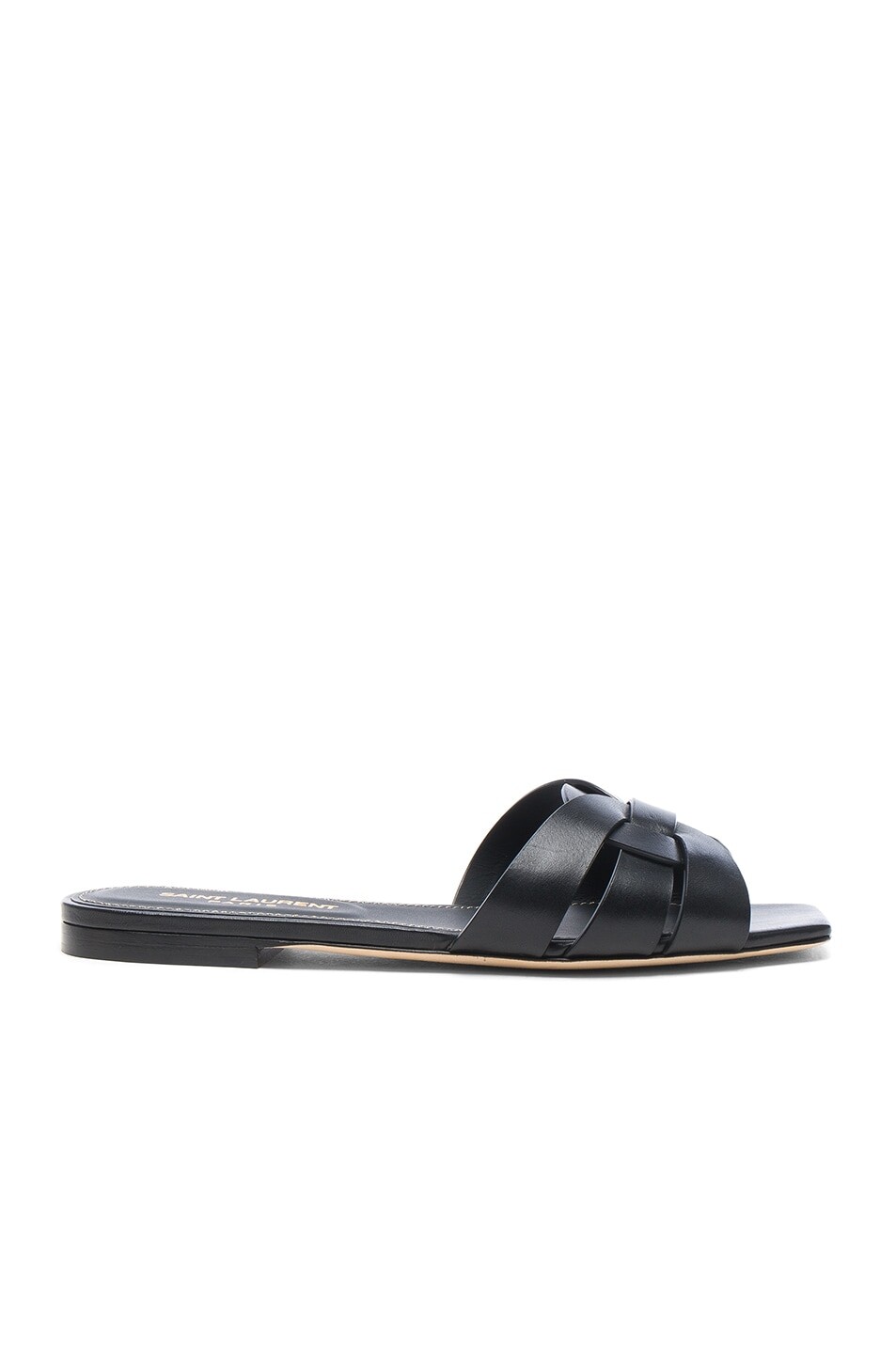 Сандалии Saint Laurent Tribute Flats, черный