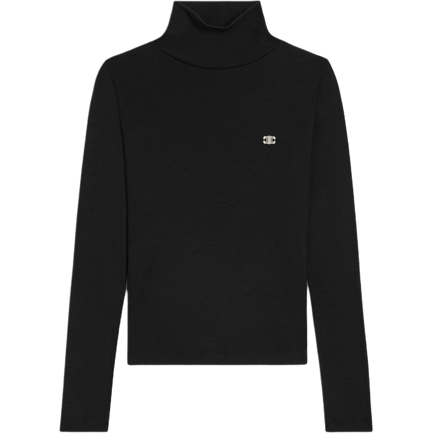 

CELINE Свитер женский черный водолазка Moderate Others