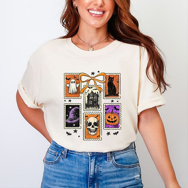 

Coquette halloween stamps - женская футболка с принтом Simply Sage Market, Ivory, Зеленый, Coquette halloween stamps - женская футболка с принтом Simply Sage Market, Ivory