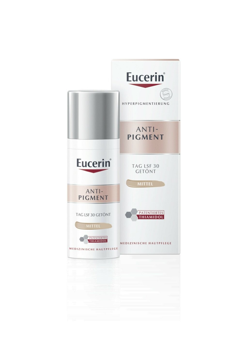 Крем для лица Eucerin — GETÖNTE TAGESPFLEGE ANTI-PIGMENT TAGESCREME GETÖNT MIT L, цвет nude mittel — фото 2