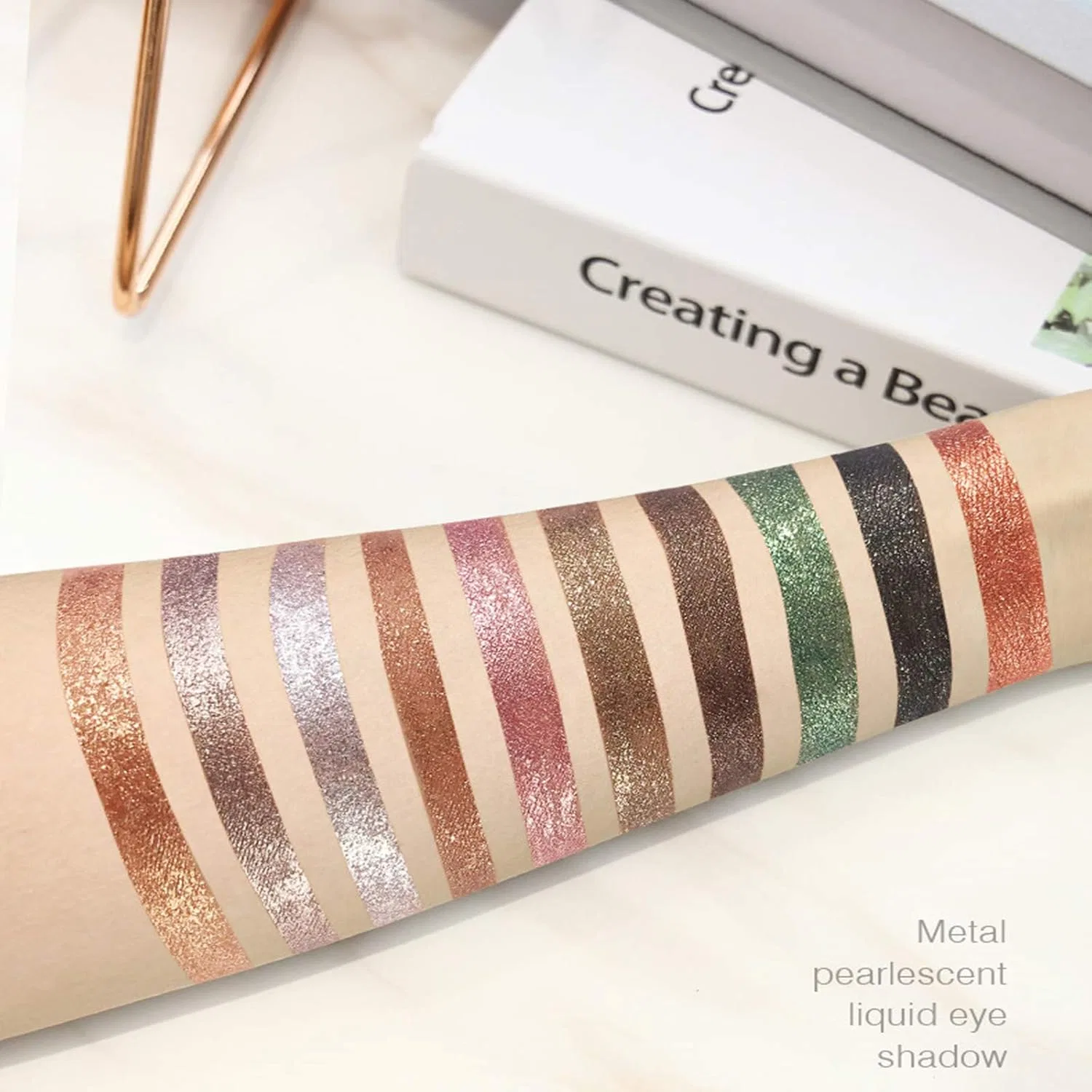 Набор жидких теней для век с глиттером, 10 цветов Beauty Searcher — фото 3