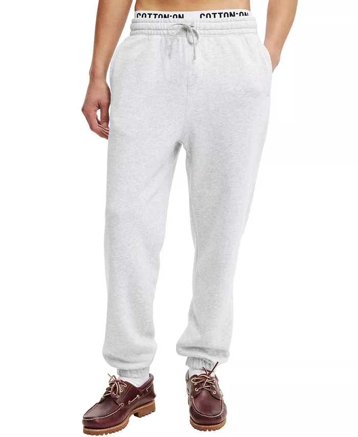 

Мужские мешковатые спортивные брюки с манжетами COTTON ON, серебряный