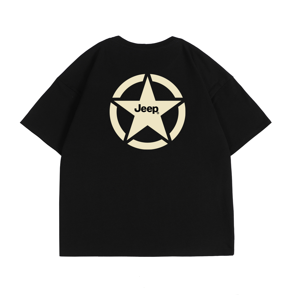 

Футболка Unisex Crew Neck тонкая прямая посадка Jeep, pure черный