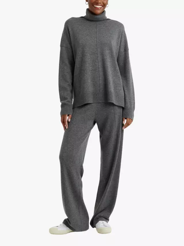 

Джемпер Chinti & Parker Relaxed Wool Cashmere Roll Neck, серый