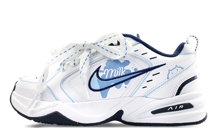 

Кроссовки Nike Air Monarch 4 Chunky Sneakers Unisex Low-top White/Black/Blue, белый