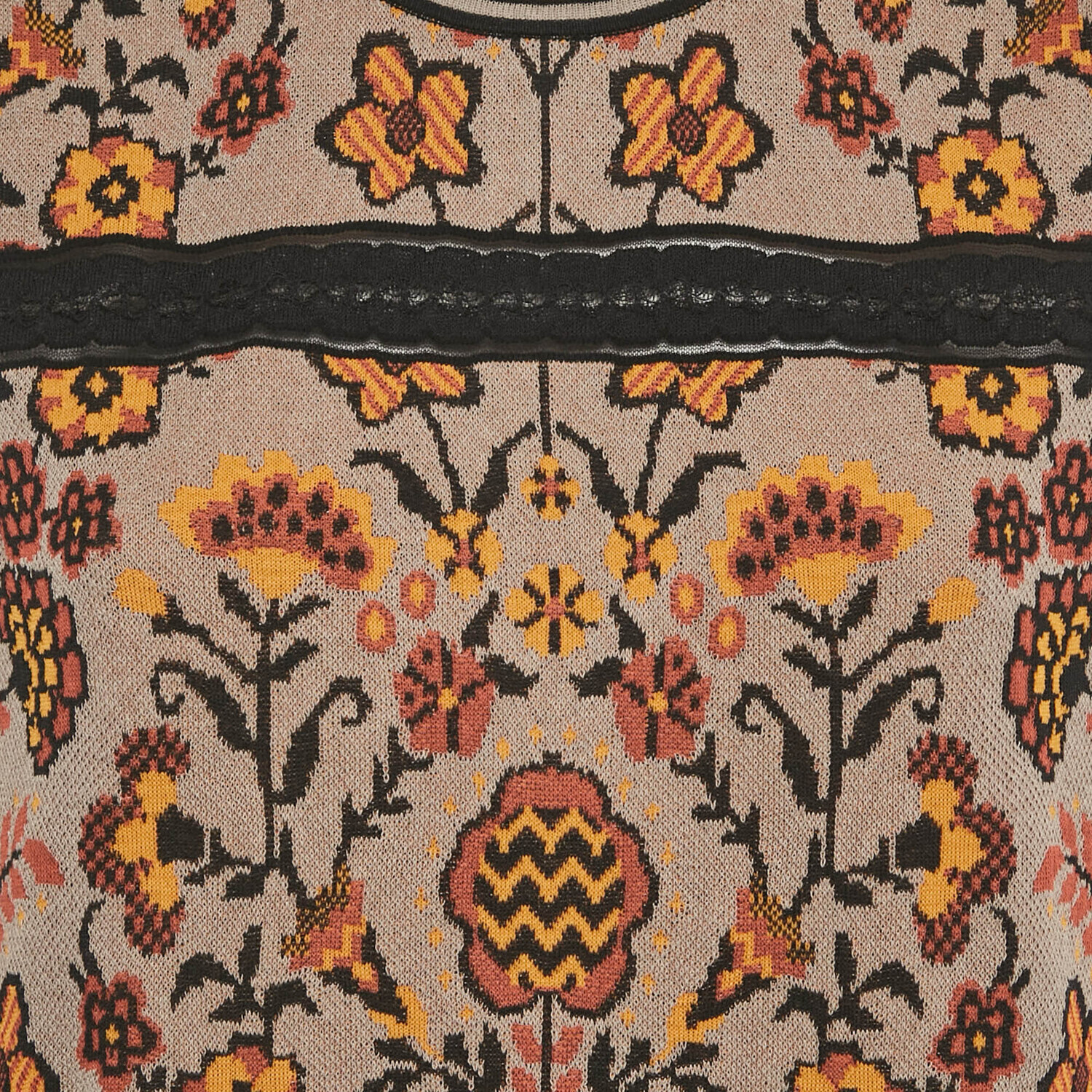 

M Missoni Серый вязаный топ без рукавов с узором