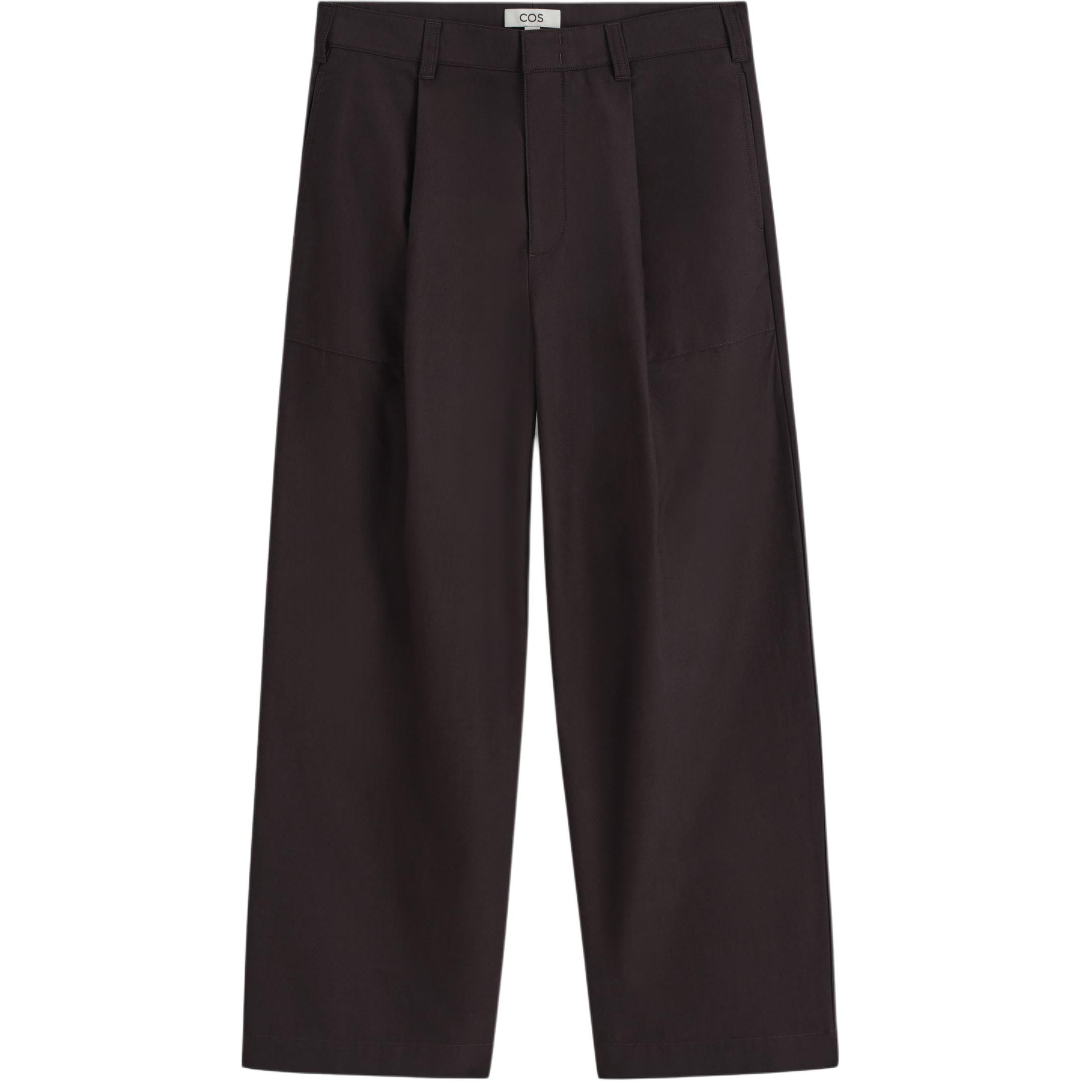 

COS Повседневные брюки мужские темно-коричневые