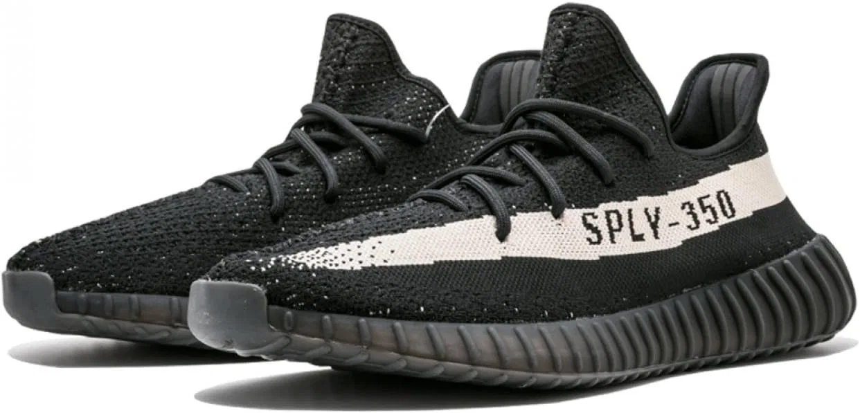 Мужские кроссовки Adidas Yeezy Boost 350 V2, Core Black/Core White-Core Black — фото 3