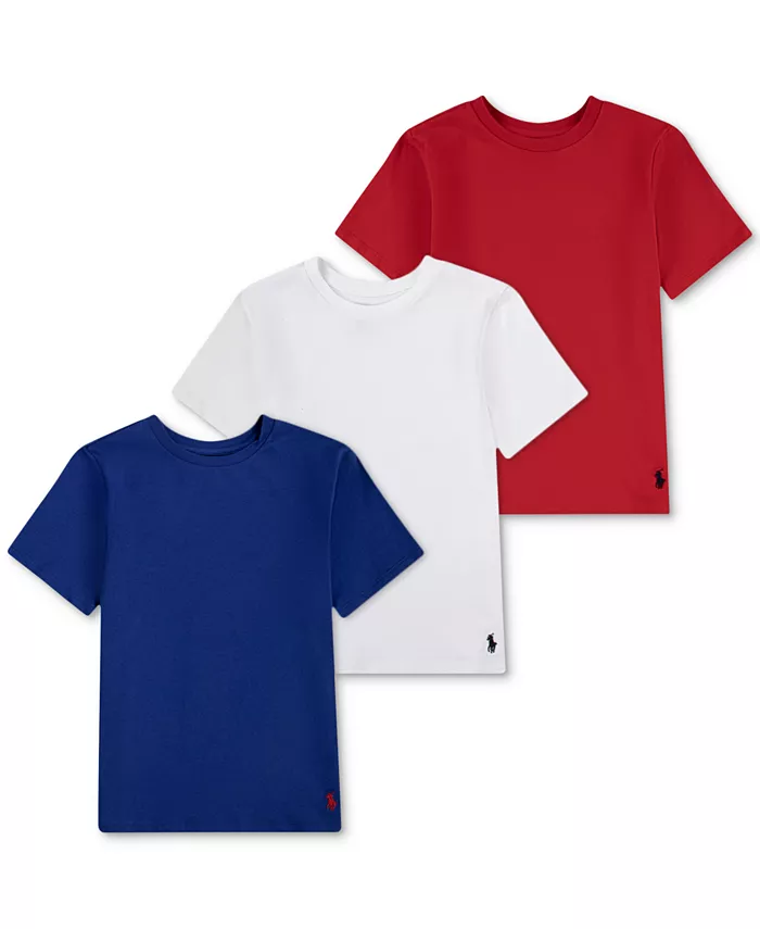 

Футболки с круглым вырезом для мальчиков, 3 шт Polo Ralph Lauren, синий