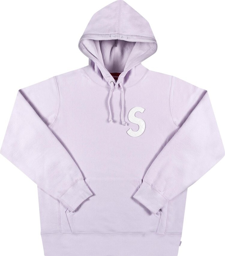 Толстовка Supreme S Logo Hooded Sweatshirt 'Light Purple', фиолетовый — фото 2