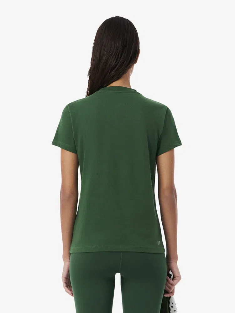 Футболка LACOSTE базовая, Green — фото 3