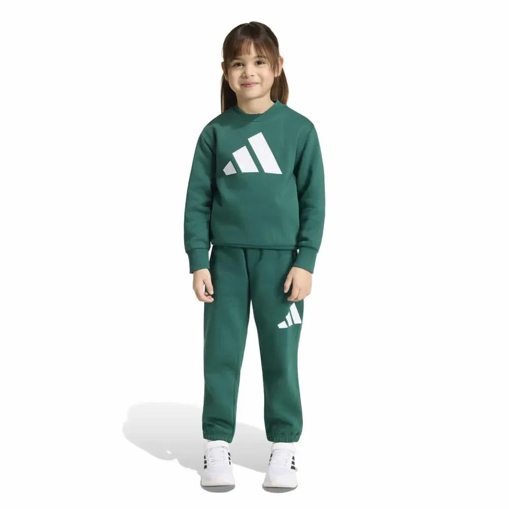 Детский комплект для девочек с длинным рукавом Adidas Essentials Joggers LK, Green