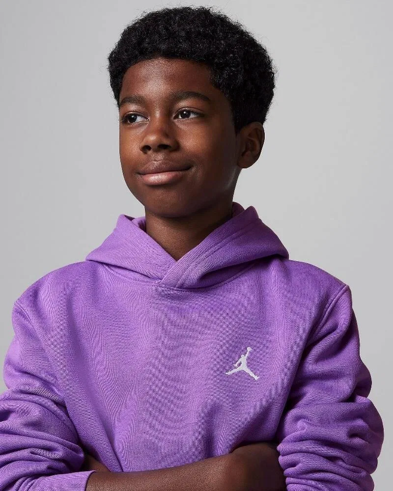 Детское худи с принтом Jordan kids 95d232 Purple Jersey and Sweatshirt Jordan, Konigliches Lila — фото 4